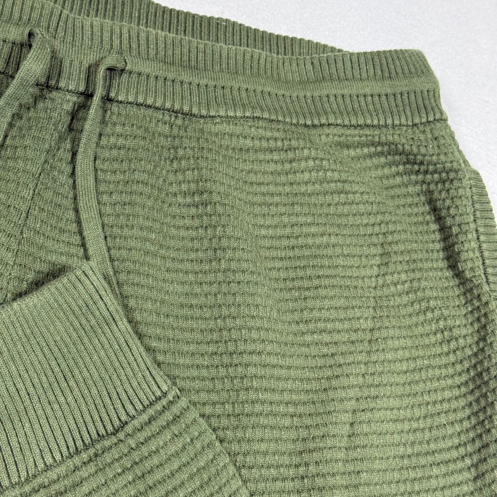 Tommy John Waffle Knit Joggers Olive Green Lounge Pants Mens XL